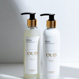Maitinantis ir drėkinantis kūno-veido-rankų rinkinys „Oud“: prausiklis 250 ml + kremas 250 ml