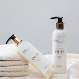 Maitinantis ir drėkinantis kūno-veido-rankų rinkinys „Oud“: prausiklis 250 ml + kremas 250 ml