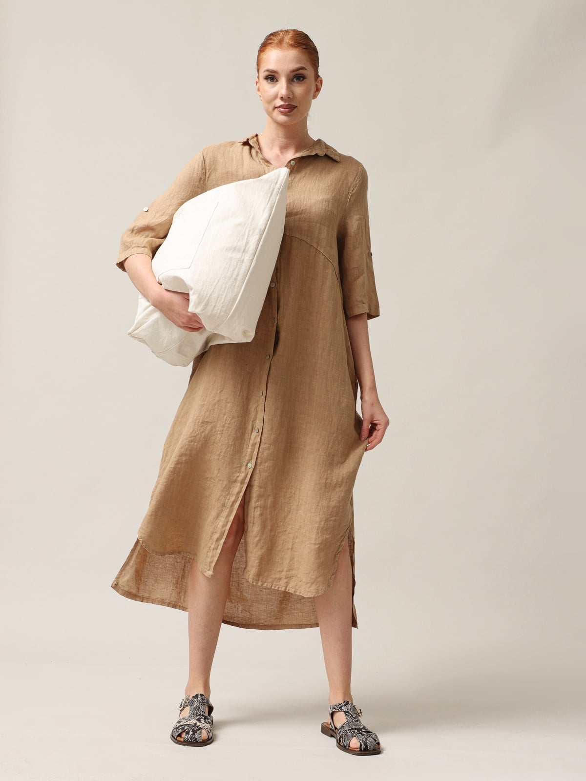 Moteriška suknelė, Capsule Collection, 100% linas