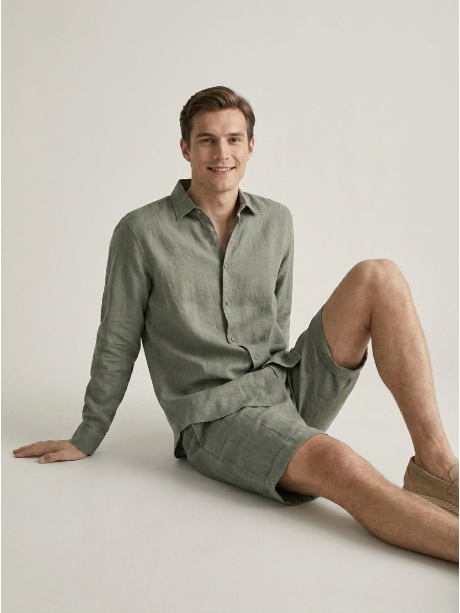 Men's linen shorts