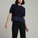 Moteriškas megztinis su moheros vilna