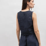 Moteriška liemenė ir kelnės, Capsule Collection, 100% linas