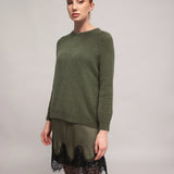 Damenpullover mit Baby-Alpakawolle