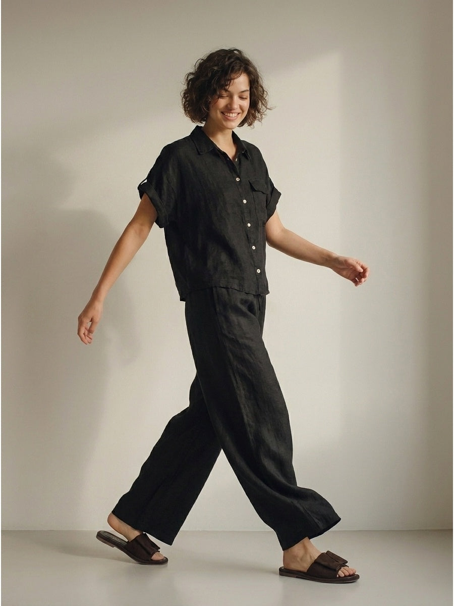 Moteriški marškiniai, Capsule Collection, 100% linas