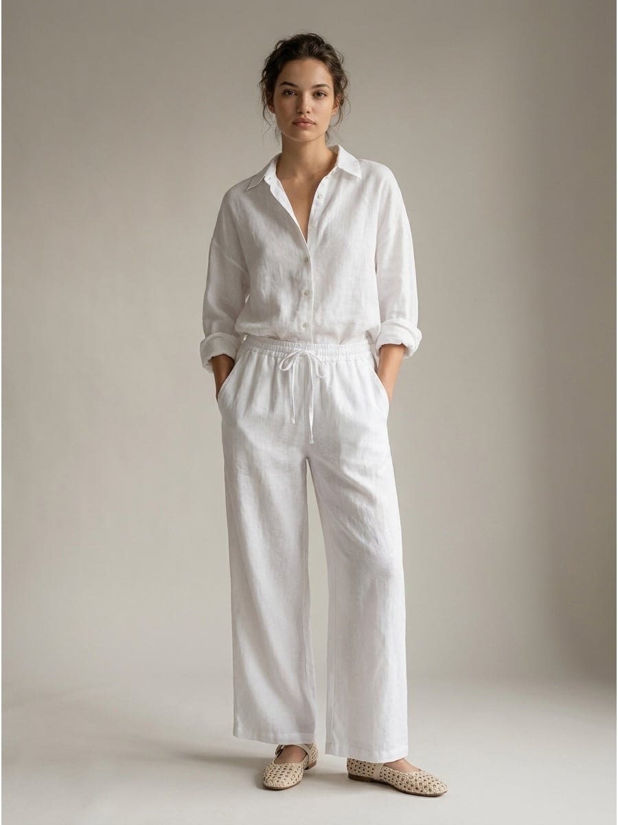 Women's trousers, Capsule Collection, 100% linen