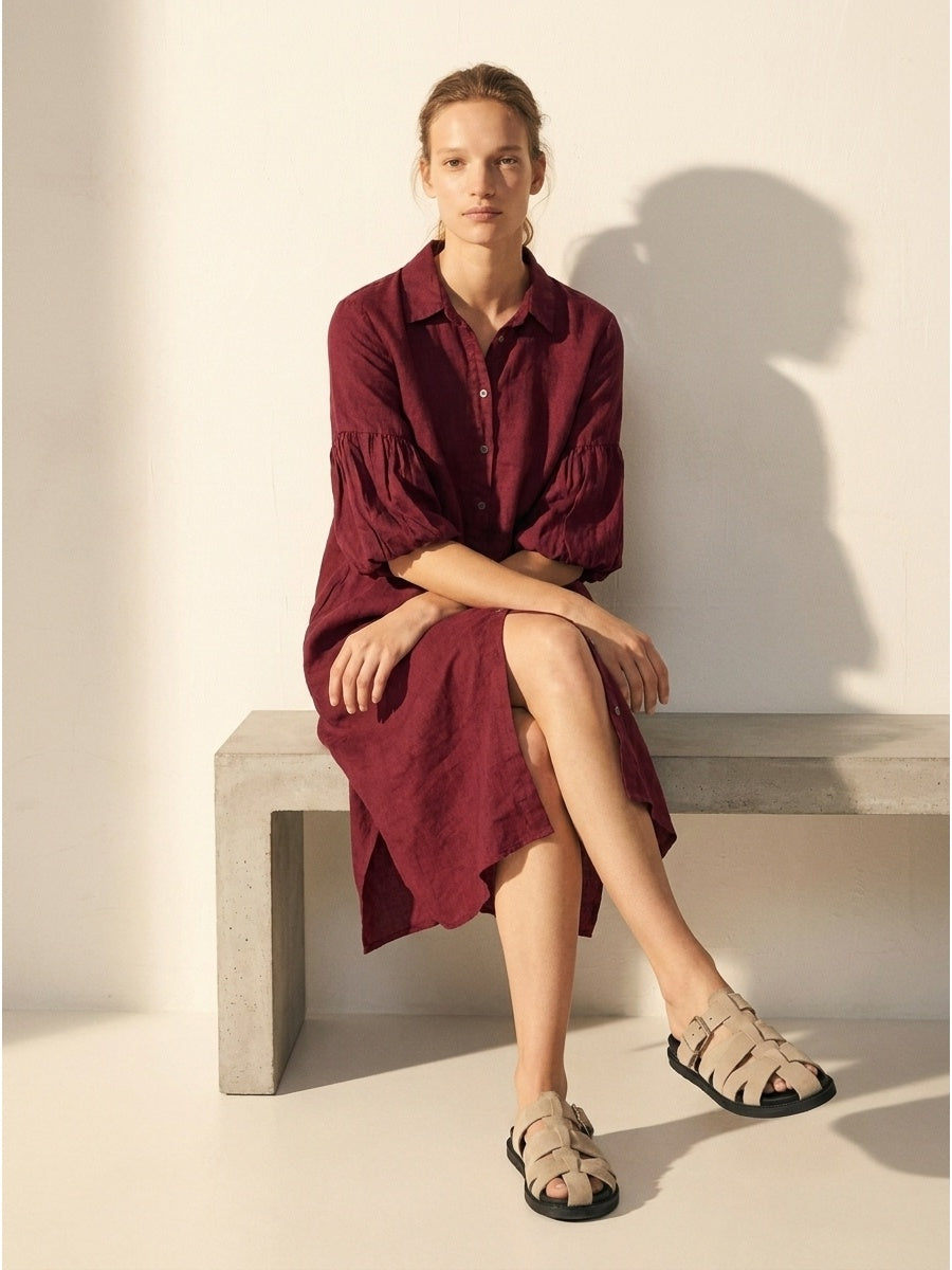 Moteriška suknelė, Capsule Collection, 100% linas