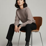 Moteriškas megztinis su moheros vilna