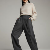 Moteriškas megztinis su moheros vilna