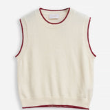 Women's waistcoat with angora wool