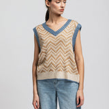 Women's waistcoat with fleece