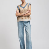 Women's waistcoat with fleece