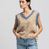 Women's waistcoat with fleece