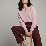 Moteriškas megztinis su moheros vilna