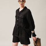 Moteriški šortai, Capsule Collection, 100% linas