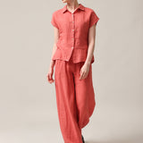 Moteriškos kelnės, Capsule Collection, 100% linas