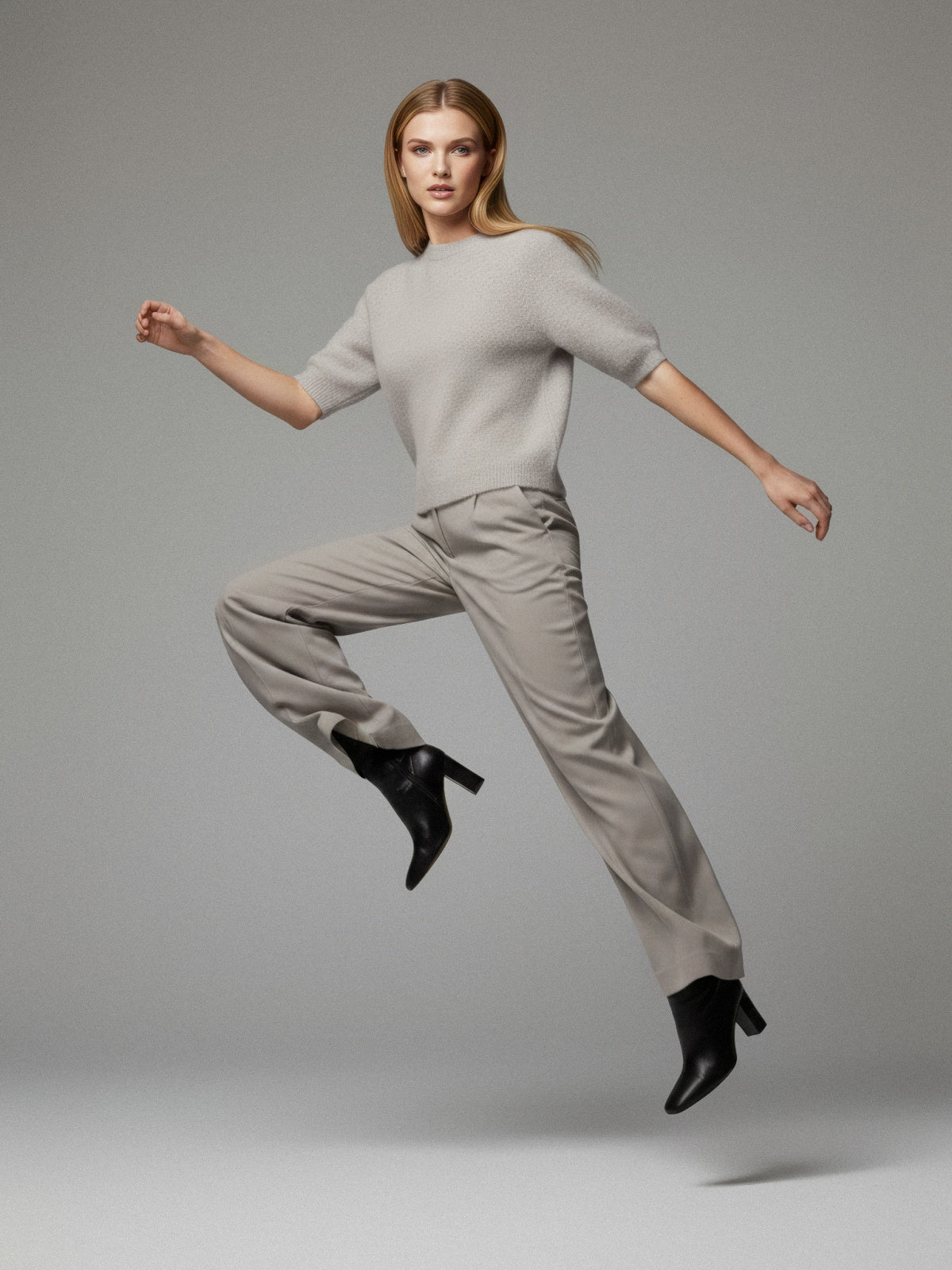 Women's jumper with baby alpaca wool