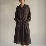 Moteriškas sijonas, Capsule Collection, 100% linas