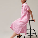 Hemdblusenkleid für Frauen, Capsule Collection, 100% Leinen