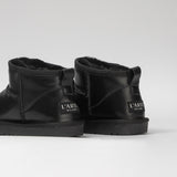 Women's leather boots with insulation