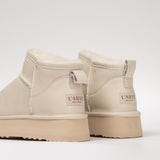 Women's leather boots with insulation