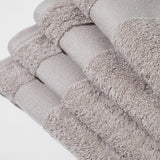 Cotton towel set in a basket - (4 VNT, 30 x 50 cm)
