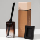 Rinkinys: chalatas, namų kvapas "Opulence", 120 ml ir medvilnės rankšluosčių rinkinys – (2 vnt, 70 x 140 cm)