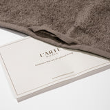 Rinkinys: medvilnės rankšluosčių rinkinys – (2 vnt, 70 x 140 cm) ir medvilnės rankšluosčių rinkinys – (2 vnt, 50 x 90 cm)