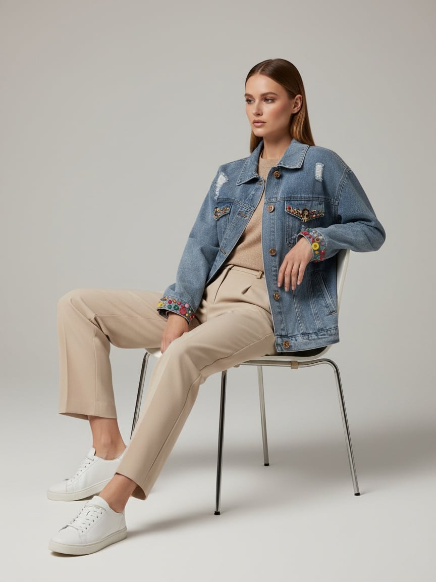 Damen-Jeansjacke
